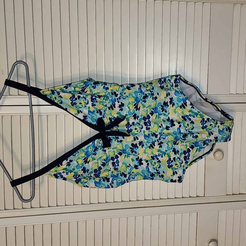 Beach House Floral One Piece Swimsuit, Size 14